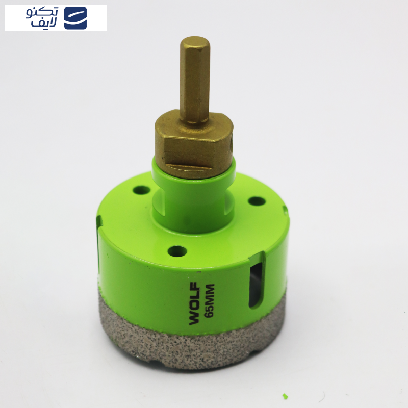 گردبر فرزی سنگ و سرامیک ولف مدل YP-065 به همراه رابط تبدیل به دریل سایز 65 میلی متر 