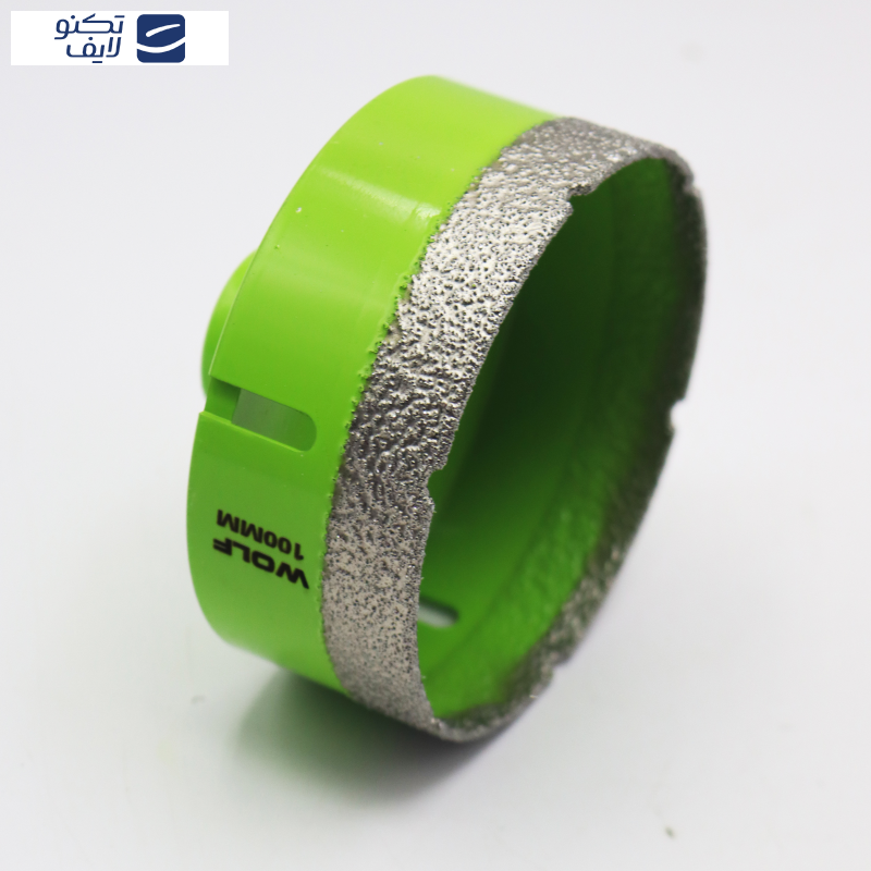 گردبر فرزی سنگ و سرامیک ولف مدل YP-0100 به همراه رابط تبدیل به دریل  سایز 100 میلی متر 