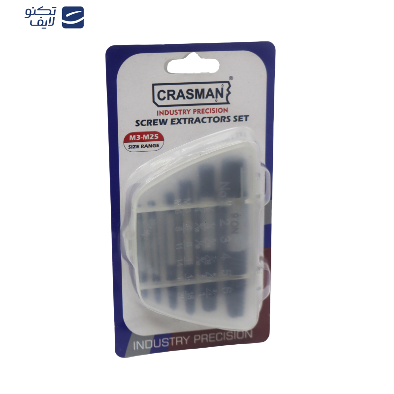 قلاویز چپ گرد کراسمن مدل YP-M3-M25 مجموعه 6 عددی قلاویز چپ گرد کراسمن مدل YP-M3-M25 مجموعه 6 عددی