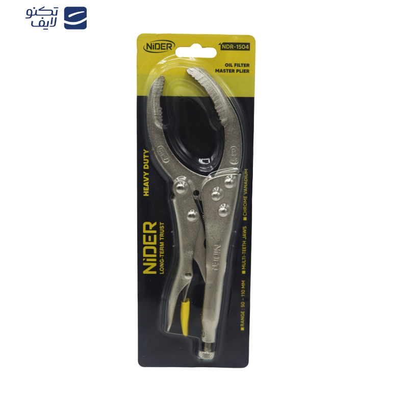 انبر قفلی فیلتر بازکن نیدر مدل YP-NDR-1504-50-110MM سایز 10 اینچ 