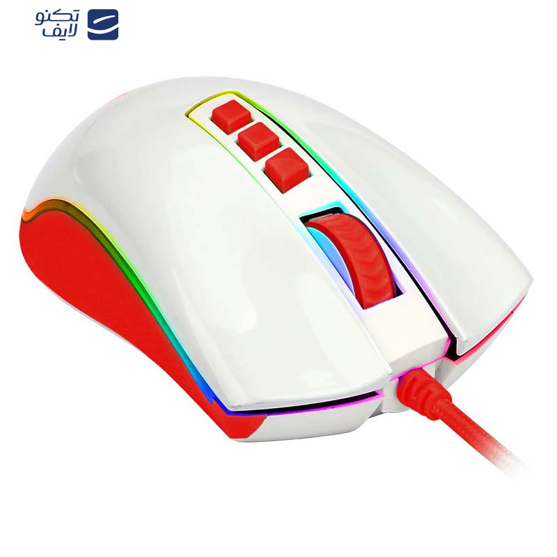 ماوس ردراگون مدل Redragon COBRA Red White M711C