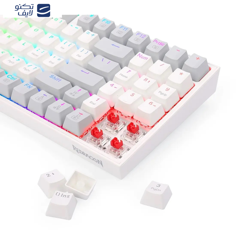 کیبورد گیمینگ ردراگون مدل Kitava K636 WGO کیبورد گیمینگ ردراگون مدل Kitava K636 WGO
