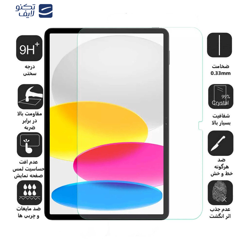 محافظ صفحه نمایش بوف مدل 5D مناسب برای تبلت اپل (iPad A16/ iPad 11 (2025) / iPad 10/ iPad 10.9 (2022 محافظ صفحه نمایش بوف مدل 5D مناسب برای تبلت اپل (iPad A16/ iPad 11 (2025) / iPad 10/ iPad 10.9 (2022