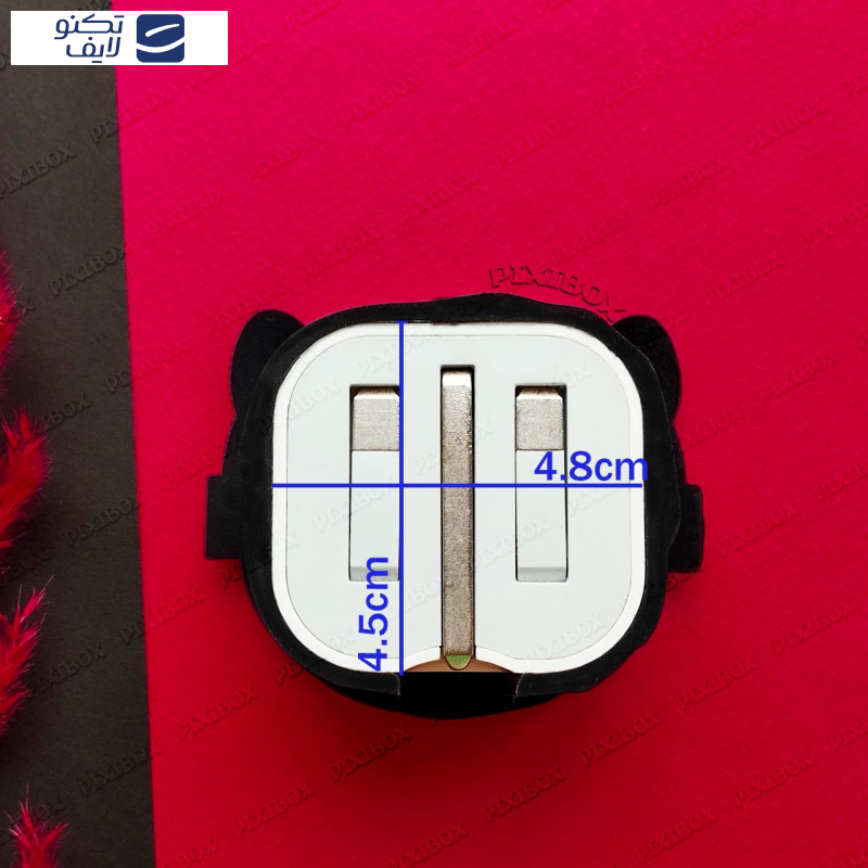 محافظ کابل پیکسی طرح سگ مدل Bulldog-B به همراه محافظ شارژر دیواری مجموعه 4 عددی