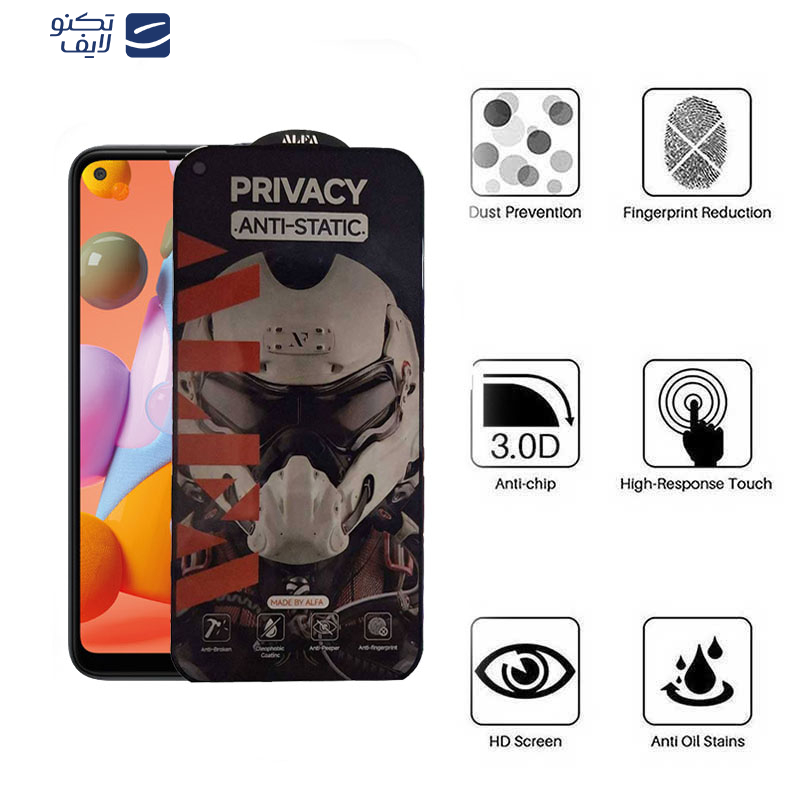 محافظ صفحه نمایش حریم شخصی اپیکوی مدل Alpha مناسب برای گوشی موبایل سامسونگ Galaxy A11 / M11