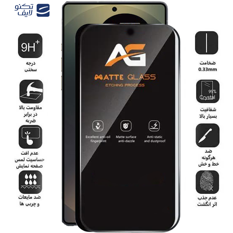 محافظ صفحه نمایش مات اپیکوی مدل AG Matte Etching مناسب برای گوشی موبایل سامسونگ Galaxy S24 Ultra محافظ صفحه نمایش مات اپیکوی مدل AG Matte Etching مناسب برای گوشی موبایل سامسونگ Galaxy S24 Ultra