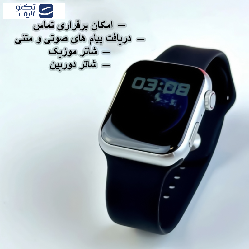 ساعت هوشمند مازارس مدل W66 سایز 44mm به همراه بند اضافه ساعت هوشمند مازارس مدل W66 سایز 44mm به همراه بند اضافه