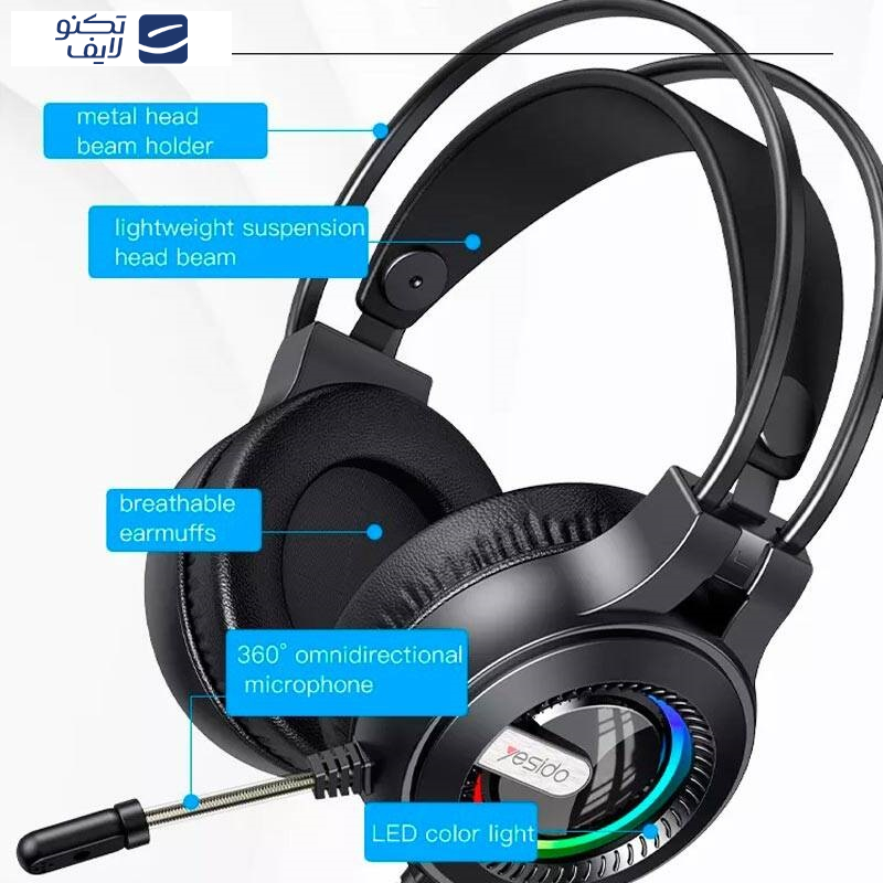 هدست مخصوص بازی یسیدو مدل EK02 هدست مخصوص بازی یسیدو مدل EK02