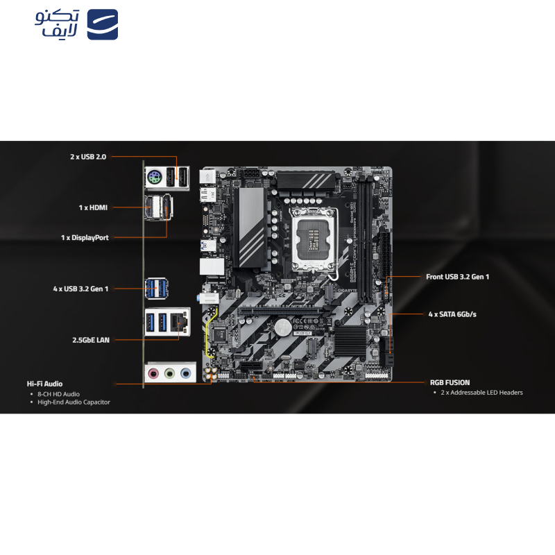 مادربرد گیگابایت مدل B860M E