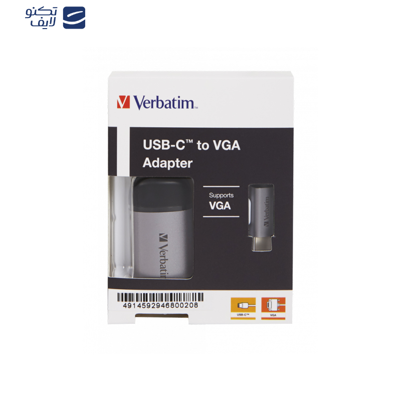 مبدل USB-C به VGA ورباتیم مدل 49145 مبدل USB-C به VGA ورباتیم مدل 49145