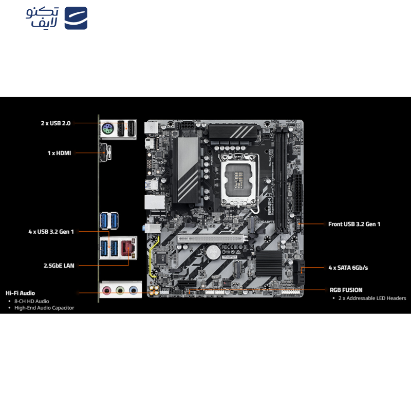 مادربرد گیگابایت مدل B860M H