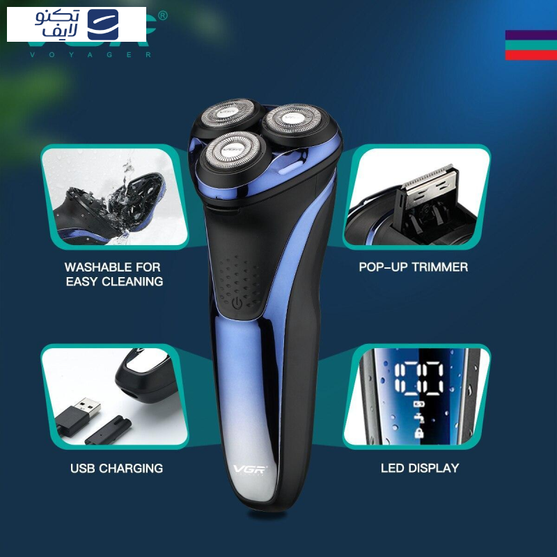 ماشین اصلاح موی صورت وی جی ار مدل V-306
