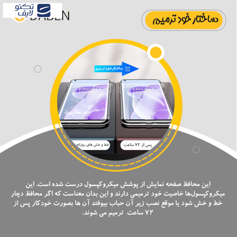 محافظ صفحه نمایش شفاف دبن مدل Tough مناسب برای گوشی موبایل سامسونگ Galaxy Z Flip5 محافظ صفحه نمایش شفاف دبن مدل Tough مناسب برای گوشی موبایل سامسونگ Galaxy Z Flip5