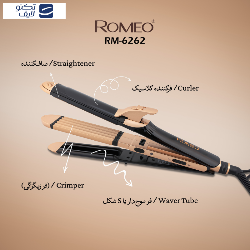اتو و حالت دهنده ی مو رومئو مدل RM-6262