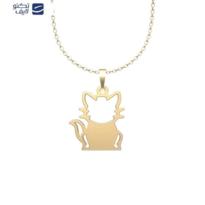 گردنبند طلا 18 عیار زنانه مدوپد مدل گربه کد B3-1-1001