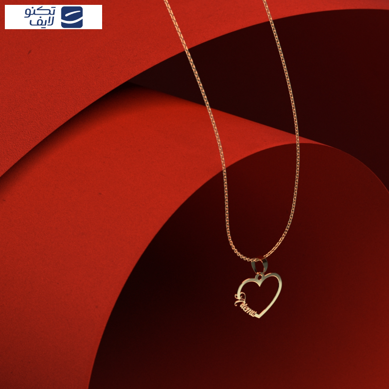 گردنبند طلا 18 عیار زنانه مدوپد مدل اسم Artemis کد VV2-1-1151