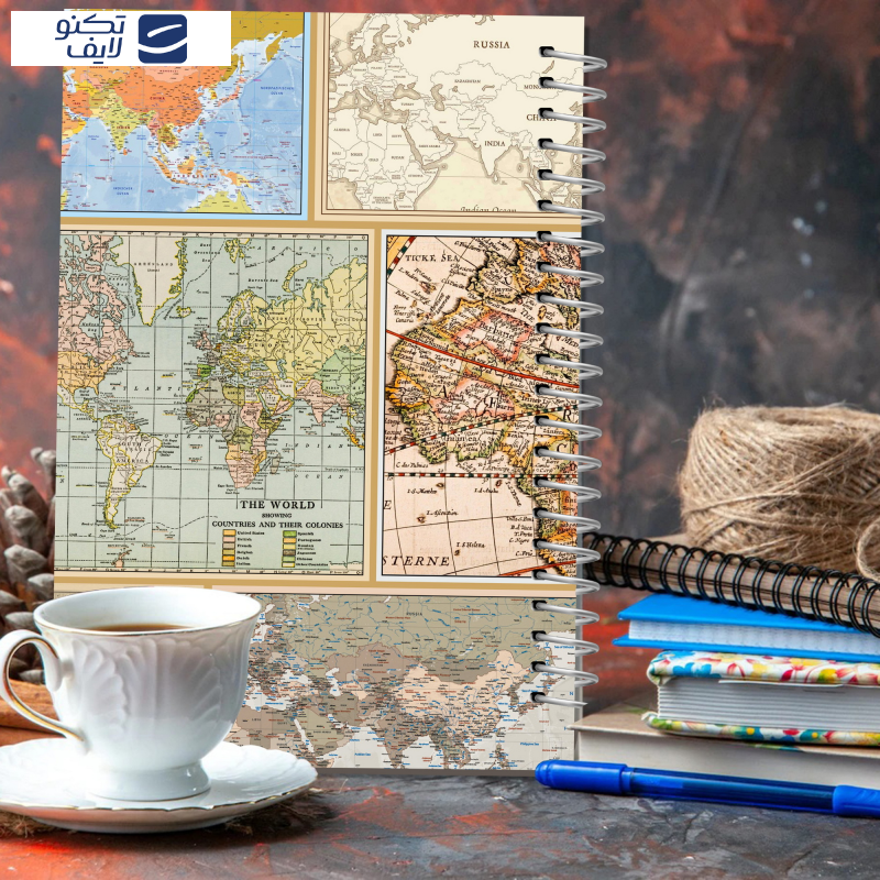 دفتر مشق 100 برگ مستر راد مدل نقشه جهان طرح world map کد fiory 2415 دفتر مشق 100 برگ مستر راد مدل نقشه جهان طرح world map کد fiory 2415
