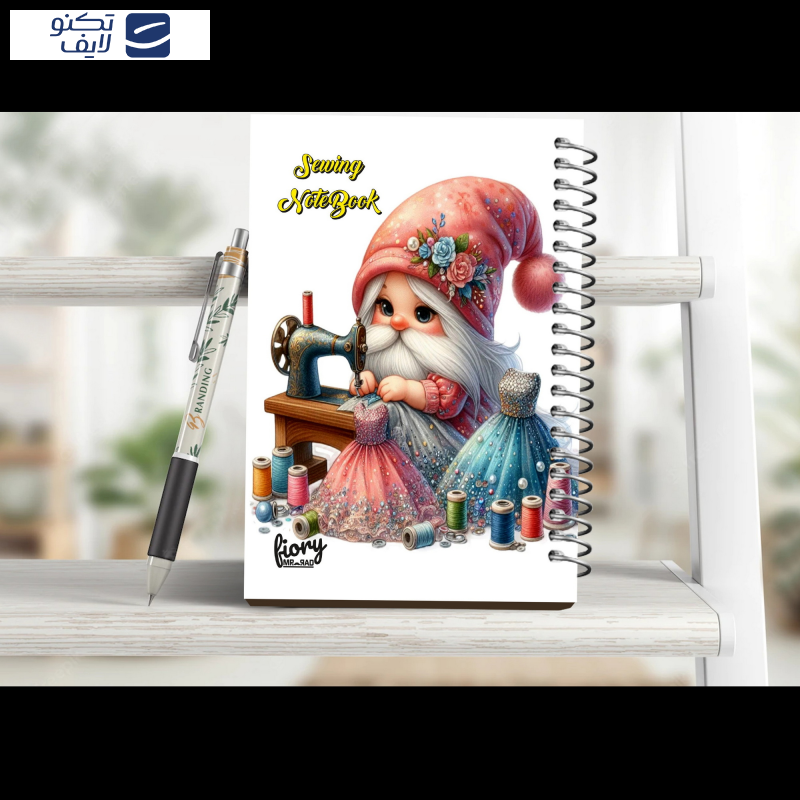 دفتر خیاطی 75 برگ مستر راد مدل ترمه کد fiory 2609
