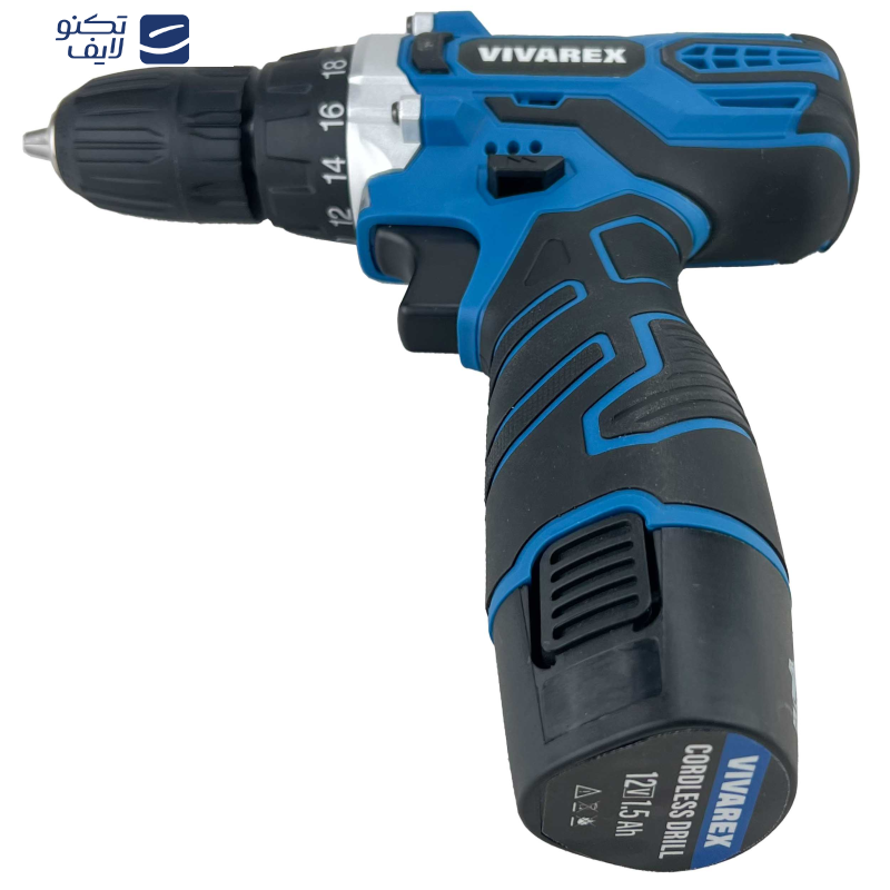 دریل پیچ گوشتی شارژی ویوارکس مدل VR12V-2A-BLUE مجموعه 28 عددی