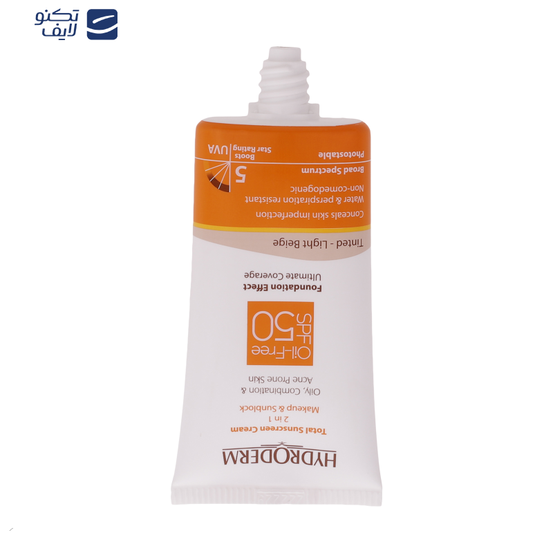 کرم ضدآفتاب هیدرودرم مدل Light Beige، حجم 40 میلی‌لیتر