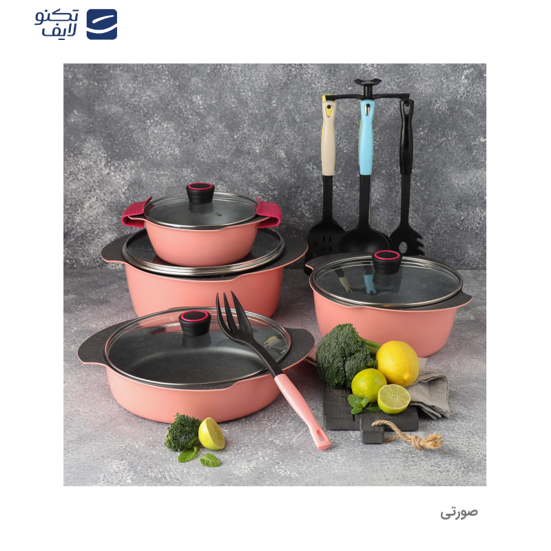 سرویس پخت و پز 17 پارچه تکنو مدل پروانه سرویس پخت و پز 17 پارچه تکنو مدل پروانه