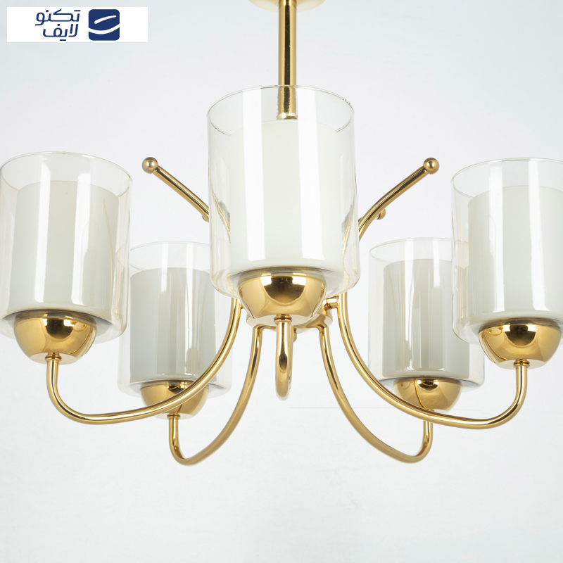 لوستر 5 شعله چشمه نور کد A824/5-G