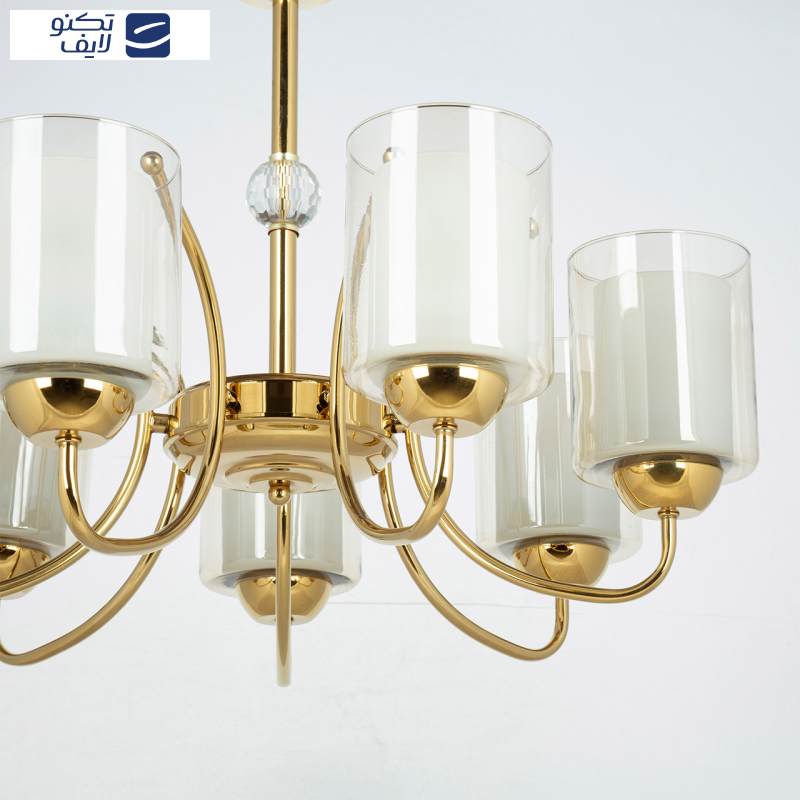 لوستر 7 شعله چشمه نور کد A824/7-G