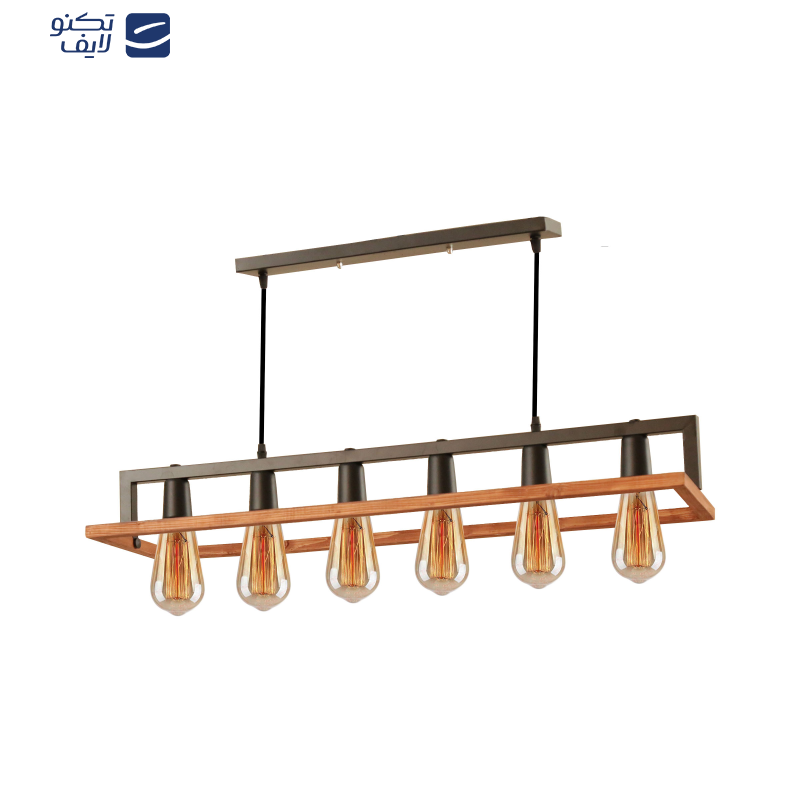 لوستر شش شعله چشمه نور کد A1336/6-BK