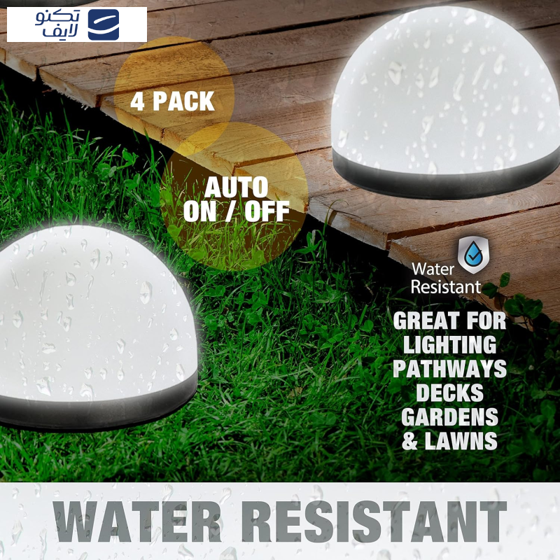 چراغ پارکی خورشیدی مدل BELL مجموعه 4 عددی 