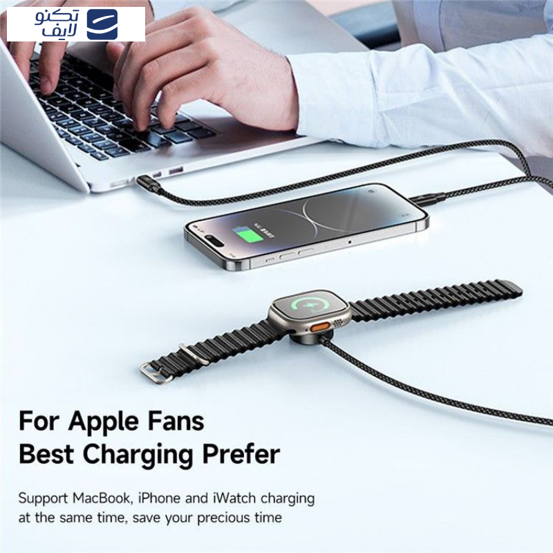 کابل تبدیل USB-C به میکرو اپل واچ/لایتنینگ/USB-C مک دودو مدل ca-4940 طول 1.2 متر کابل تبدیل USB-C به میکرو اپل واچ/لایتنینگ/USB-C مک دودو مدل ca-4940 طول 1.2 متر