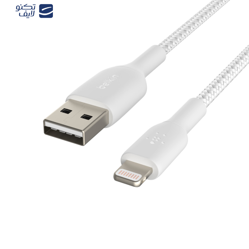 کابل تبدیل USB به لایتنینگ بلکین مدل CAA002bt1MWH طول 1 متر کابل تبدیل USB به لایتنینگ بلکین مدل CAA002bt1MWH طول 1 متر