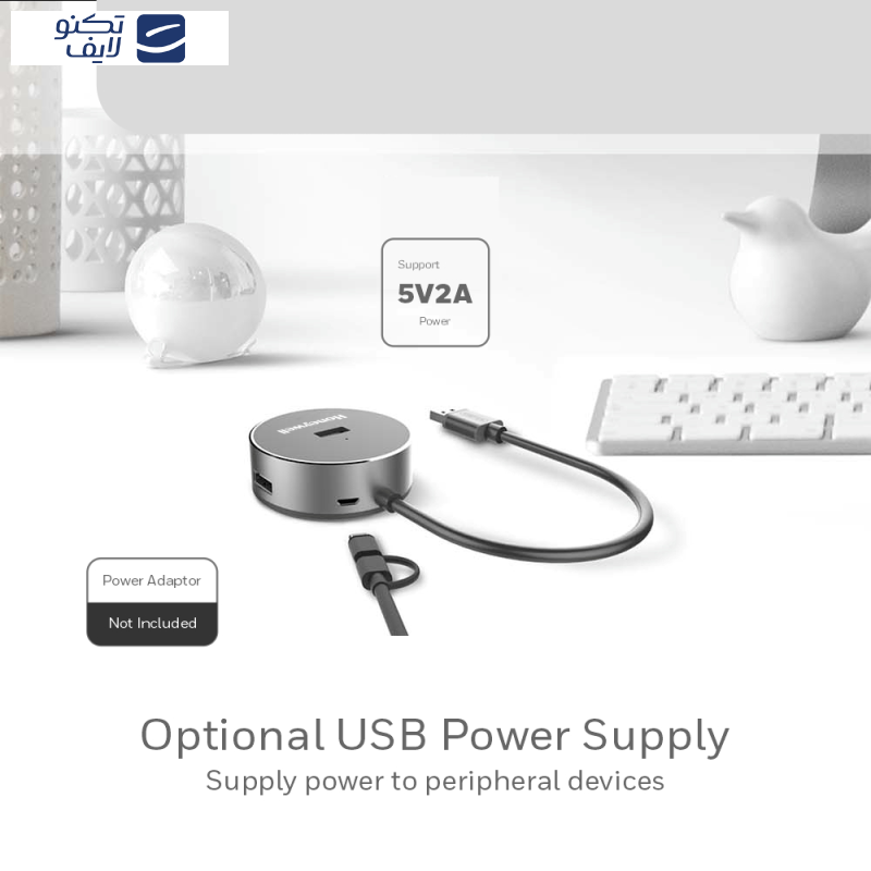 هاب 6 پورت USB 2.0 هانیول مدل Momentum هاب 6 پورت USB 2.0 هانیول مدل Momentum