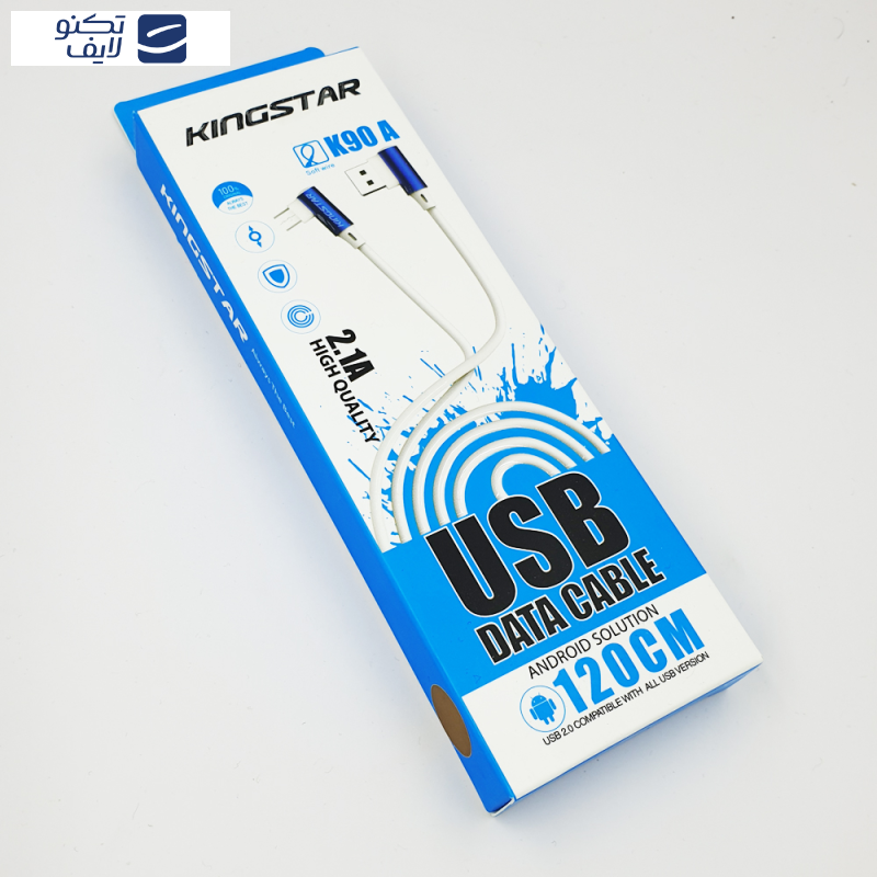 کابل تبدیل USB به microUSB کینگ استار مدل K90A طول 1.2 متر کابل تبدیل USB به microUSB کینگ استار مدل K90A طول 1.2 متر