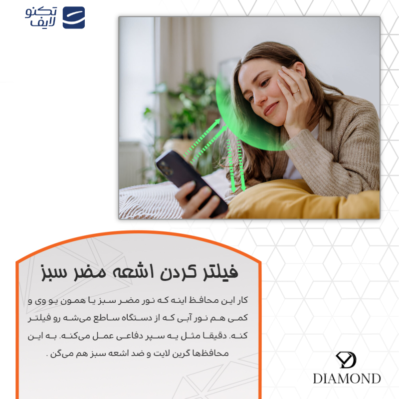 محافظ صفحه نمایش گرین لایت دیاموند مدل Eye Care مناسب برای گوشی موبایل ویوو X200 Pro mini محافظ صفحه نمایش گرین لایت دیاموند مدل Eye Care مناسب برای گوشی موبایل ویوو X200 Pro mini