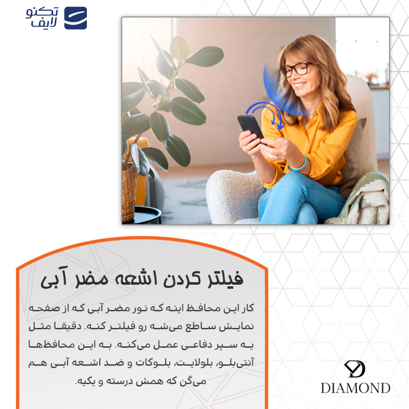 محافظ صفحه نمایش آنتی بلو دیاموند مدل Eye Care مناسب برای گوشی موبایل شیائومی 15 محافظ صفحه نمایش آنتی بلو دیاموند مدل Eye Care مناسب برای گوشی موبایل شیائومی 15