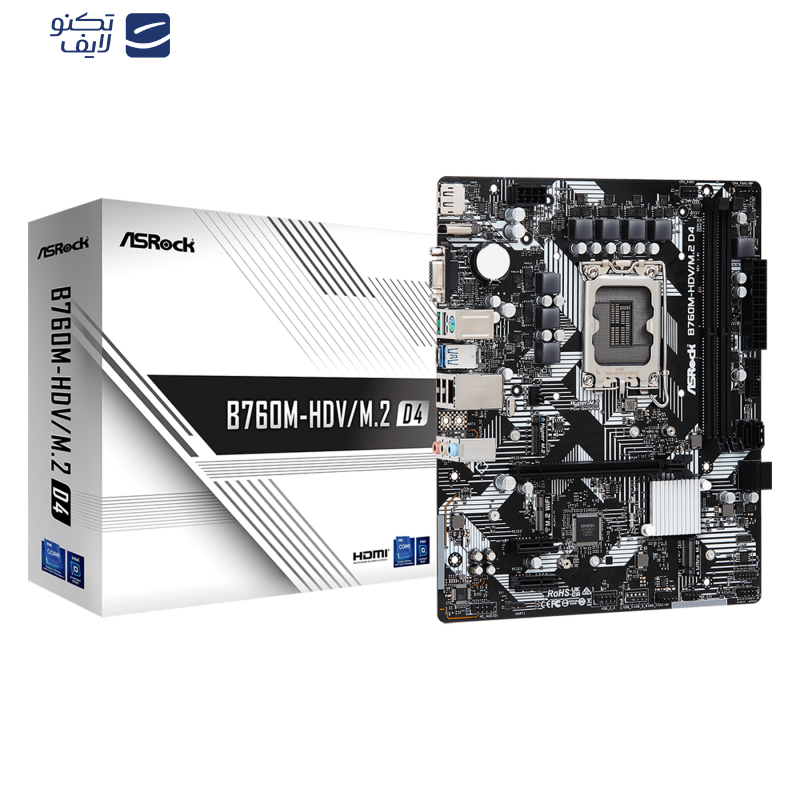 مادربرد ازراک مدل B760M-HDV/M.2 D4 مادربرد ازراک مدل B760M-HDV/M.2 D4