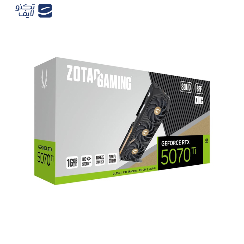 کارت گرافیک مبتنی بر NVIDIA زوتک مدل RTX 5070 Ti SOLID SFF OC 16GB