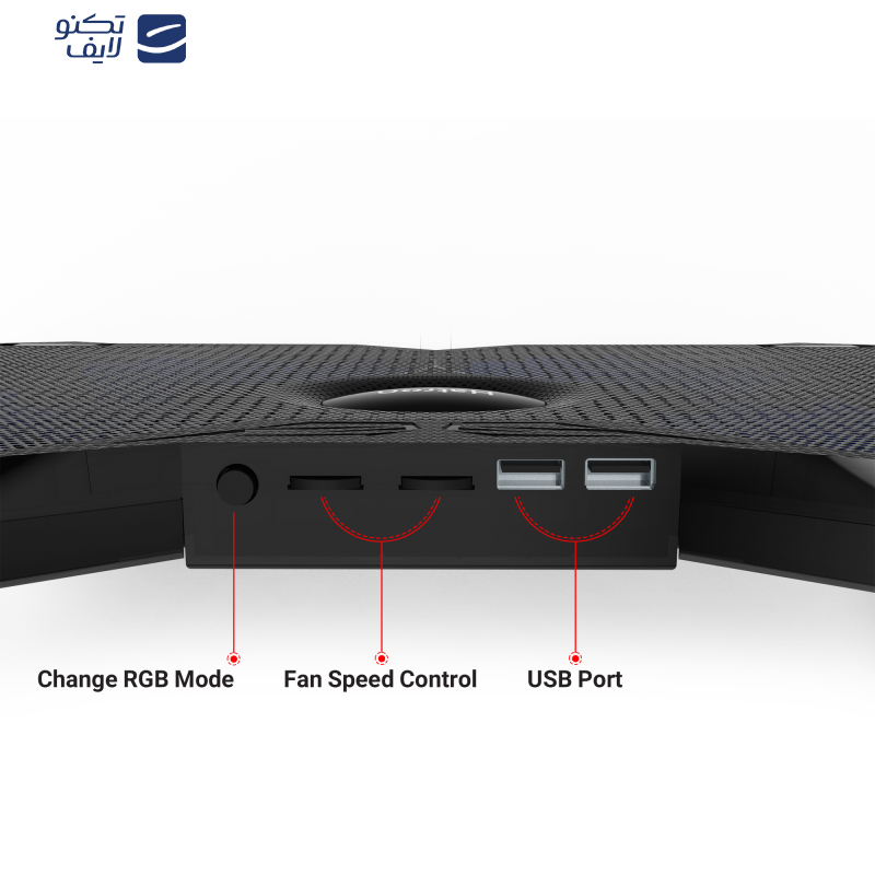 پایه خنک کننده لپ تاپ هترون مدل HCP127 پایه خنک کننده لپ تاپ هترون مدل HCP127