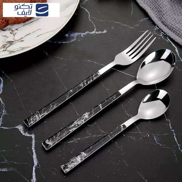 سرویس قاشق و چنگال 33 پارچه جی فی نی مدل BS-M سرویس قاشق و چنگال 33 پارچه جی فی نی مدل BS-M