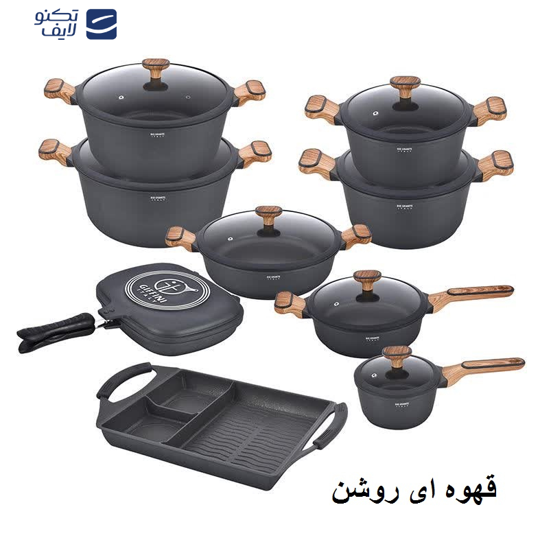 سرویس پخت و پز 17 پارچه جی فی نی کد BB018 سرویس پخت و پز 17 پارچه جی فی نی کد BB018