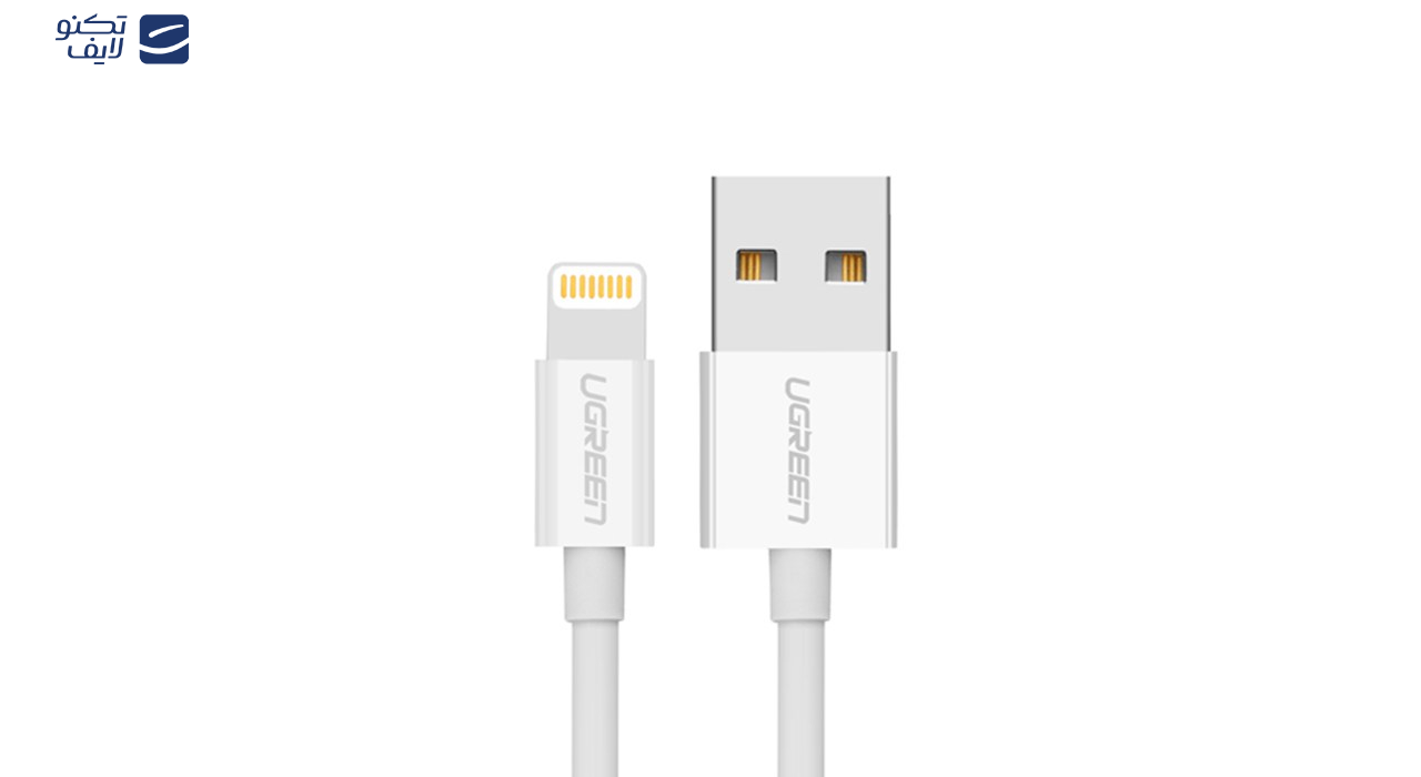 کابل تبدیل USB به لایتنینگ یوگرین مدل US155 طول 2 متر کابل تبدیل USB به لایتنینگ یوگرین مدل US155 طول 2 متر