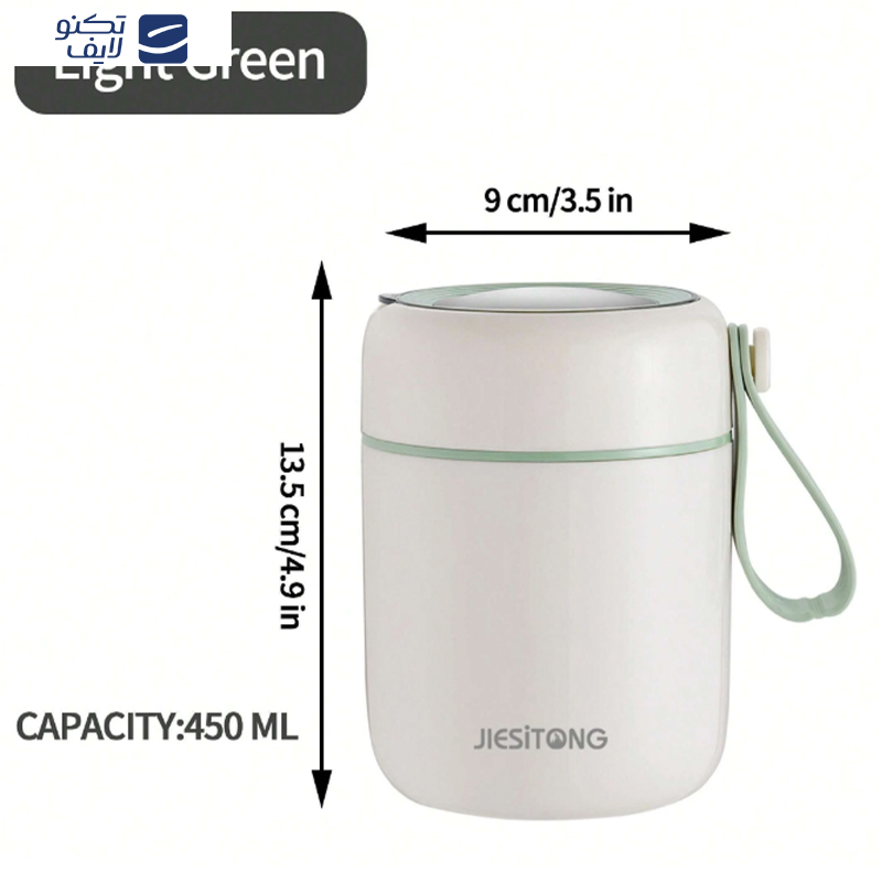 فلاسک غذا مدل دوجداره کد LBOX گنجایش 0.450 لیتر فلاسک غذا مدل دوجداره کد LBOX گنجایش 0.450 لیتر