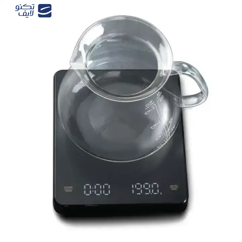 ترازوی آشپزخانه مدل تایمردار قهوه کد 3KG-0,1G CK2150 ترازوی آشپزخانه مدل تایمردار قهوه کد 3KG-0,1G CK2150