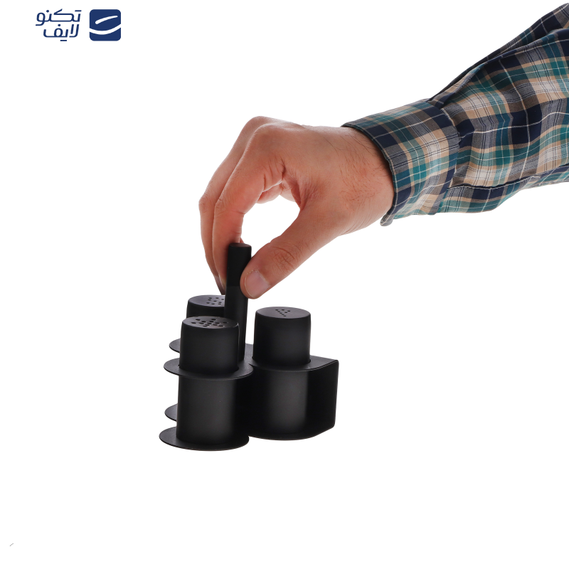 نمک پاش و فلفل پاش مدل Ps مجموعه 3 عددی به همراه استند