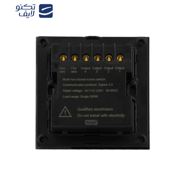 کلید لمسی هوشمند تویا مدل چهارپل ZIGBEE کد 22103 کلید لمسی هوشمند تویا مدل چهارپل ZIGBEE کد 22103