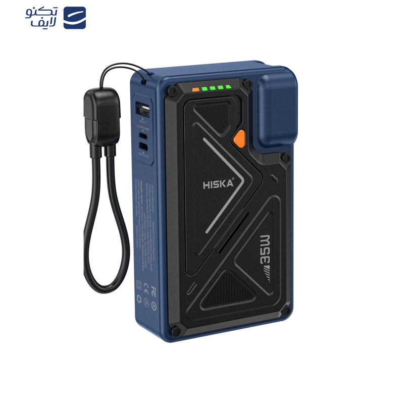 پاوربانک 30 وات هیسکا مدل HP-226PD ظرفیت 20000 میلی آمپر ساعت