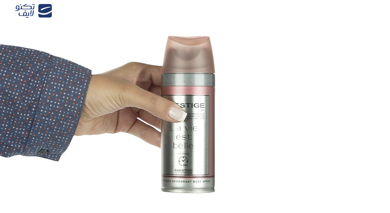اسپری خوشبو کننده بدن زنانه پرستیژ مدل La Vie Est Belle حجم 150 میلی لیتر اسپری خوشبو کننده بدن زنانه پرستیژ مدل La Vie Est Belle حجم 150 میلی لیتر