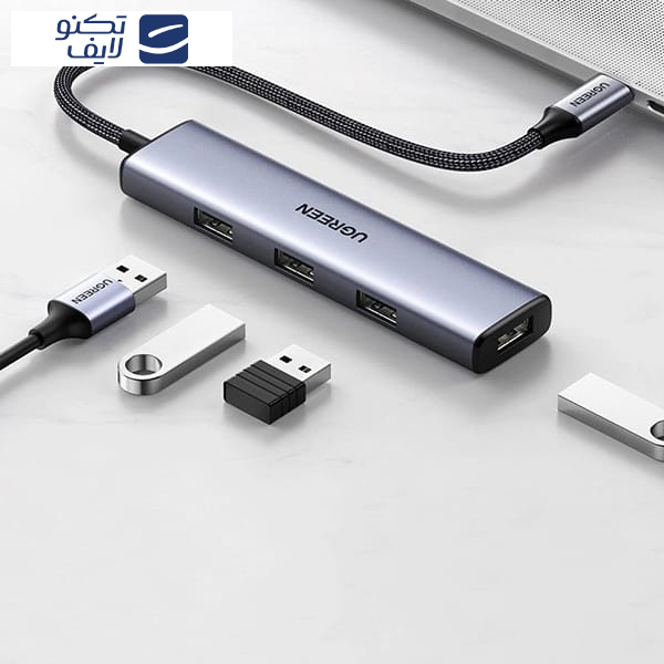 هاب 4 پورت USB یوگرین مدل CM473 کد 15395 هاب 4 پورت USB یوگرین مدل CM473 کد 15395