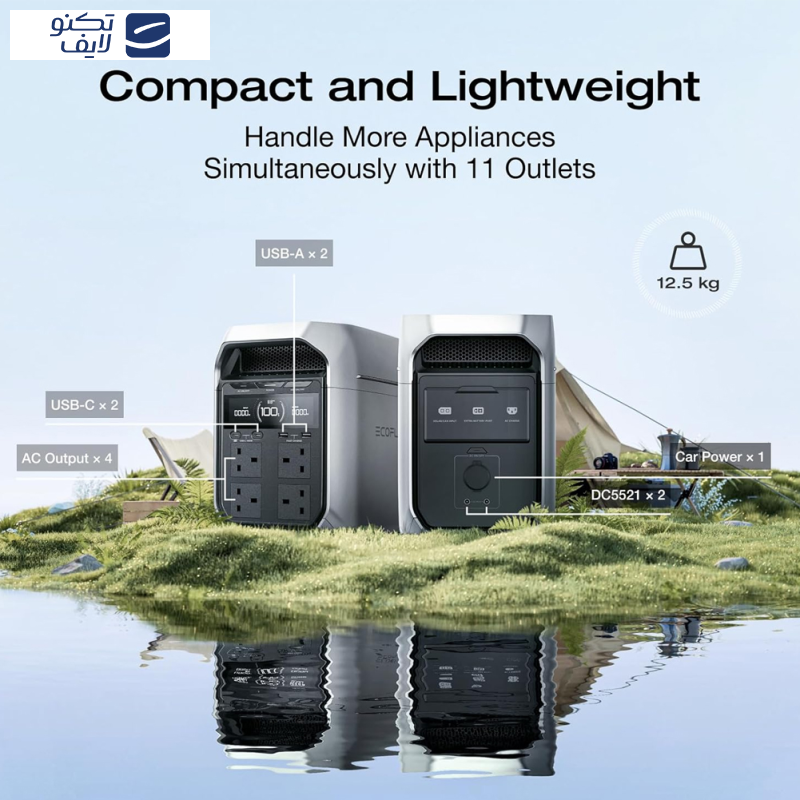 پاور استیشن 1800 وات اکوفلو مدل Delta 3 ظرفیت 85000 میلی آمپر 