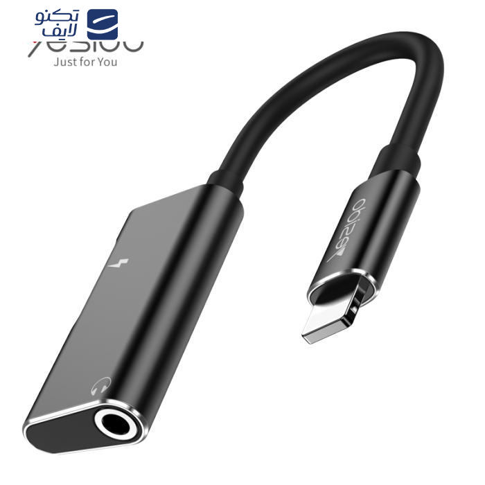 مبدل 1 به 2 لایتنینگ به جک 3.5 میلیمتری یسیدو مدل YAU11 مبدل 1 به 2 لایتنینگ به جک 3.5 میلیمتری یسیدو مدل YAU11